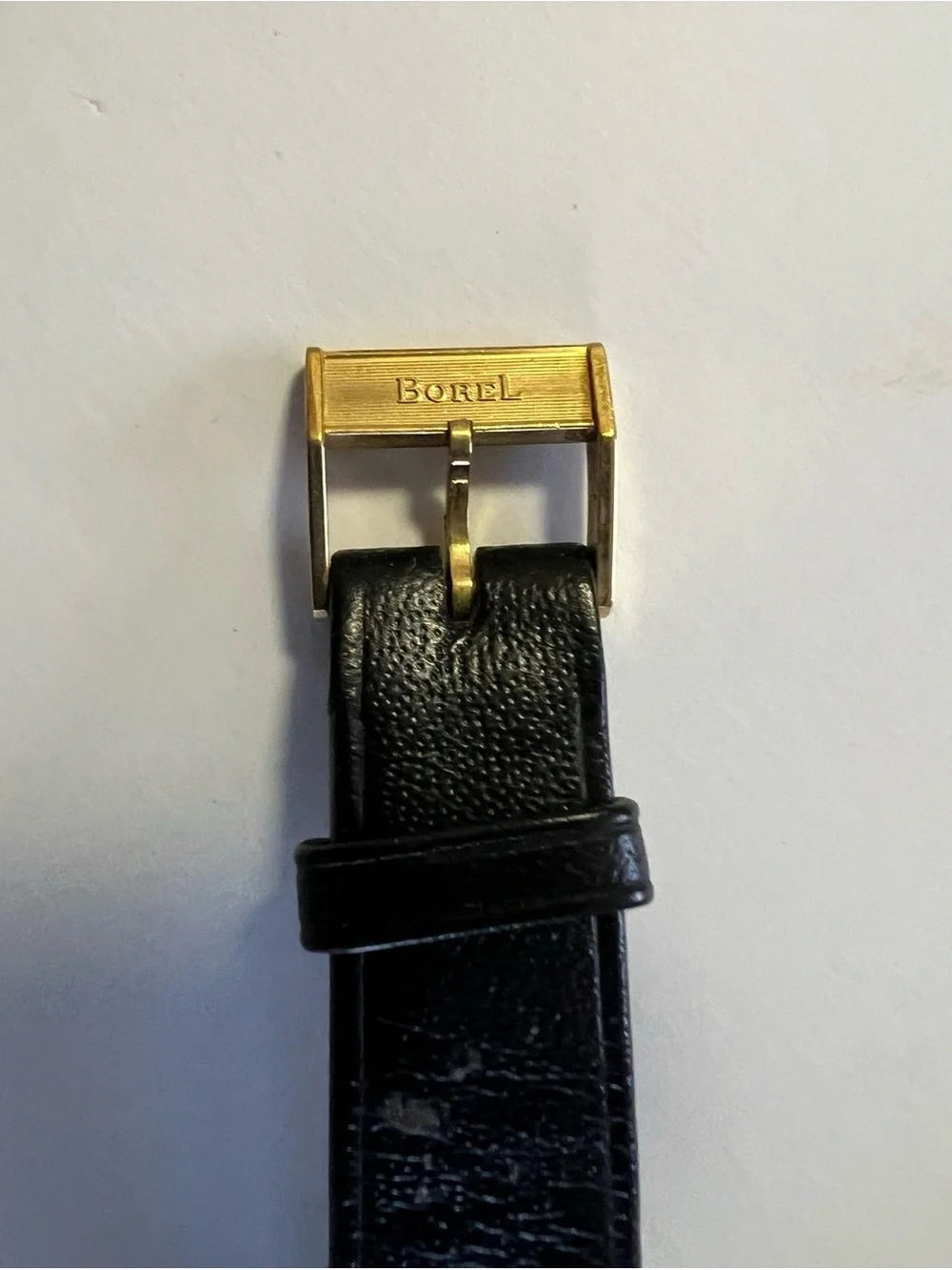 Borel Cocktail Vintage Style Gold Tone Wristwatch - Black Dial